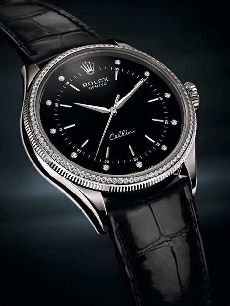 rolex celeni stainless steel|Rolex cellini black.